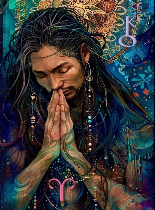 man praying