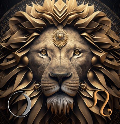 Leo, Lion face, lunar symbol