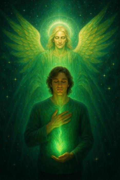 man, green energy, guardian angel