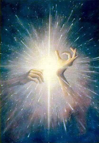 hands, light