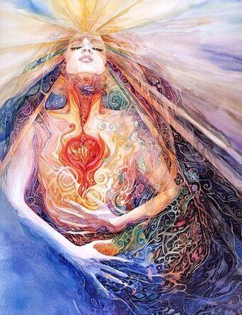 harmonia, female, healing, heart, light