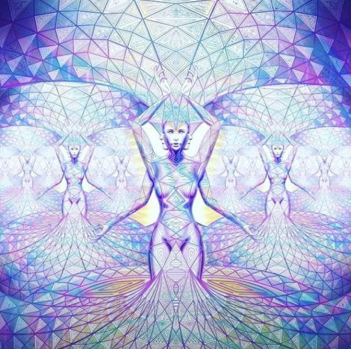 female figures, geometry