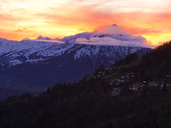 Swiss Alps Sunset - Beatenberg - Ula's Holiday Apartments