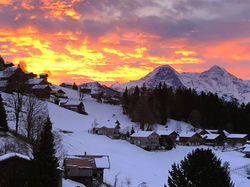 Sky on Fire Sunrise over the Eiger North Face