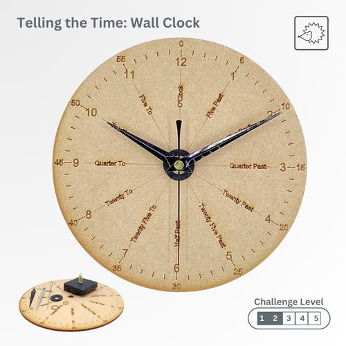 Learning Time Wall Clock | Little Crafters