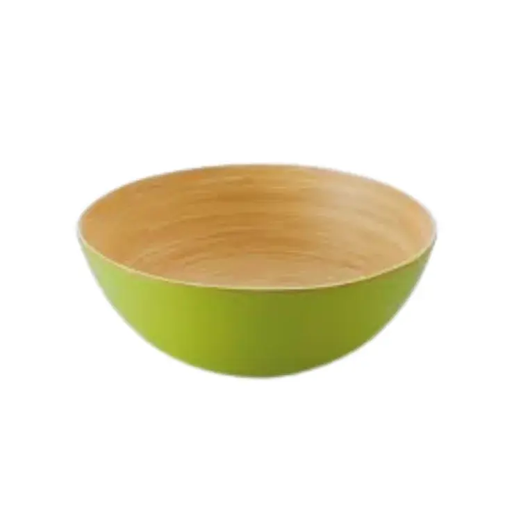 Thumbnail: Eco-Friendly Carved Custom Size Bamboo Bowl Set Home Kitchen Disposable