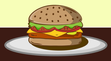 Vector Burger in Adobe Illustrator