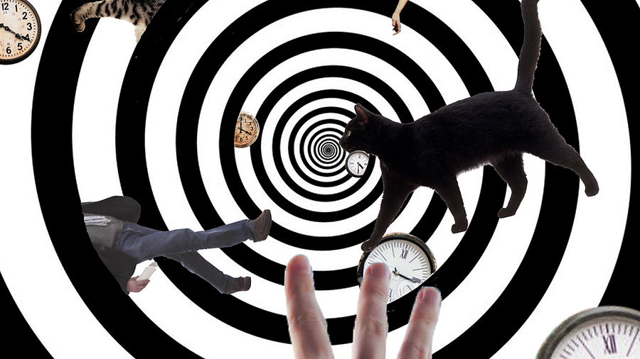 Student-created surreal digital composition inspired by Salvador Dalí and using Photoshop compositing techniques featuring