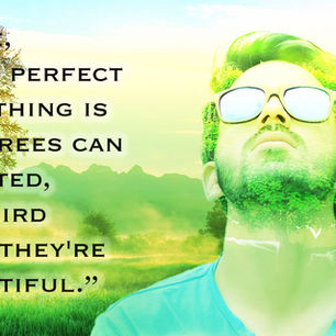 Student-created artistic typography composition featuring layered imagery, expressive text, textures, double exposure and Photoshop blending techniques.