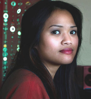Student-designed magazine cover girl featuring a professionally retouched portrait with creative photo enhancements,