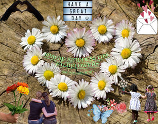 Student-designed motivational poster emphasizing the importance of kindness and featuring expressive typography, creative imagery, and digital design techniques in Photoshop.