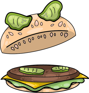Vector Burger in Adobe Illustrator