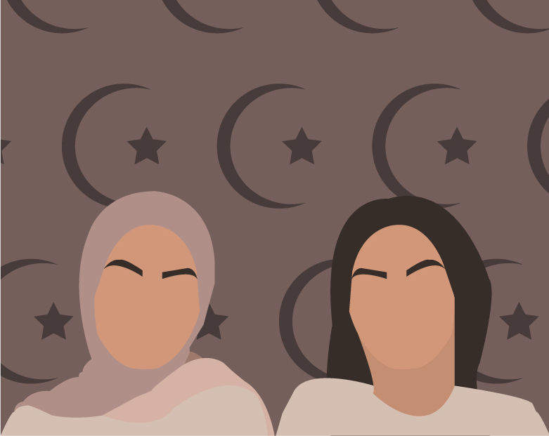 Iranian Protests. Original student illustration using Adobe Illustrator reflecting on world issues. Spring 2022.
