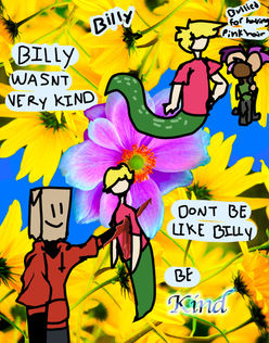 Student-designed motivational poster emphasizing the consequences of bullying and featuring expressive typography, creative imagery, and digital design techniques in Photoshop.