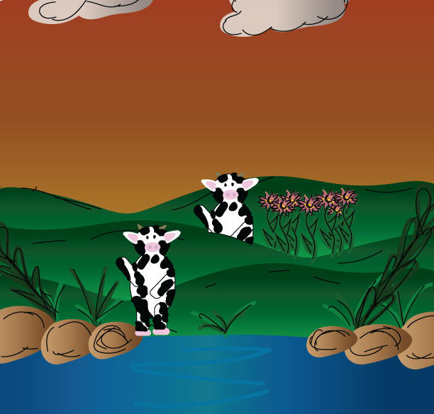 Landscape in Adobe Illustrator