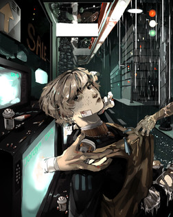 Student-created original artwork showcasing independent creativity, digital illustration techniques, and personal artistic expression in Adobe Photoshop.