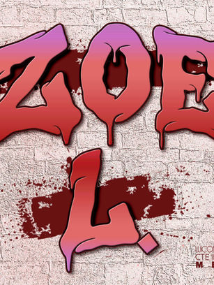 Student-designed mousepad in graffiti-style using Adobe Photoshop, typography, layer styles and creative brushes.
