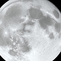 large white moon with lots of texture an