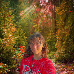 Blended composition using two photographs to look like they were taken together based on a vacation theme.