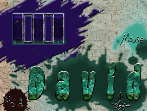 Student-designed mousepad in graffiti-style using Adobe Photoshop, typography, layer styles and creative brushes.