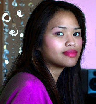 Student-designed magazine cover girl featuring a professionally retouched portrait with creative photo enhancements,