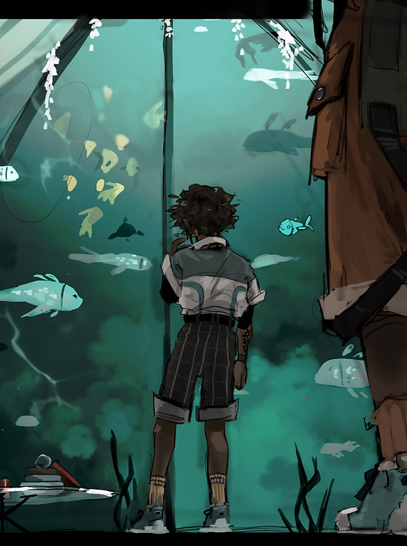 Student-created original artwork showcasing independent creativity, digital illustration techniques, and personal artistic expression in Adobe Photoshop.