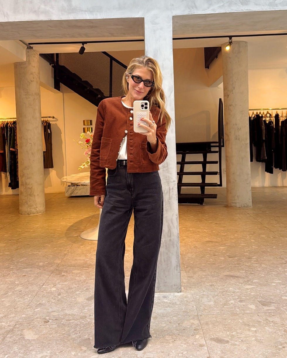 Miniatura: Calça Jeans Wide Liz Preto Yes I Am Jeans