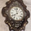 Thumbnail: Antique French inlaid ebonised wall antique clock, having a quality inlaid Mother of Pearl