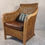 Thumbnail: Colonial Armchairs in Wood Rattan And Leather, 1950s