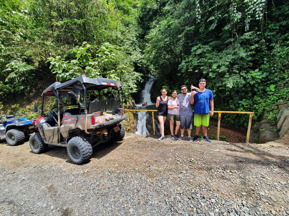 "Guided ATV adventure through Manuel Antonio mountains"
"Off-road ATV tour with waterfall stops"
"Exploring jungle trails on an ATV tour"
"Adventurous ATV ride through Quepos backroads"
"ATV tour to hidden waterfalls in Costa Rica"