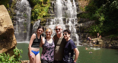 "Guided hike to Nauyaca Waterfalls in Costa Rica"
"Swimming at the base of Nauyaca Waterfalls"
"Adventure hike to the double-tiered Nauyaca Waterfalls"
"Trekking through rainforest to Nauyaca Falls"