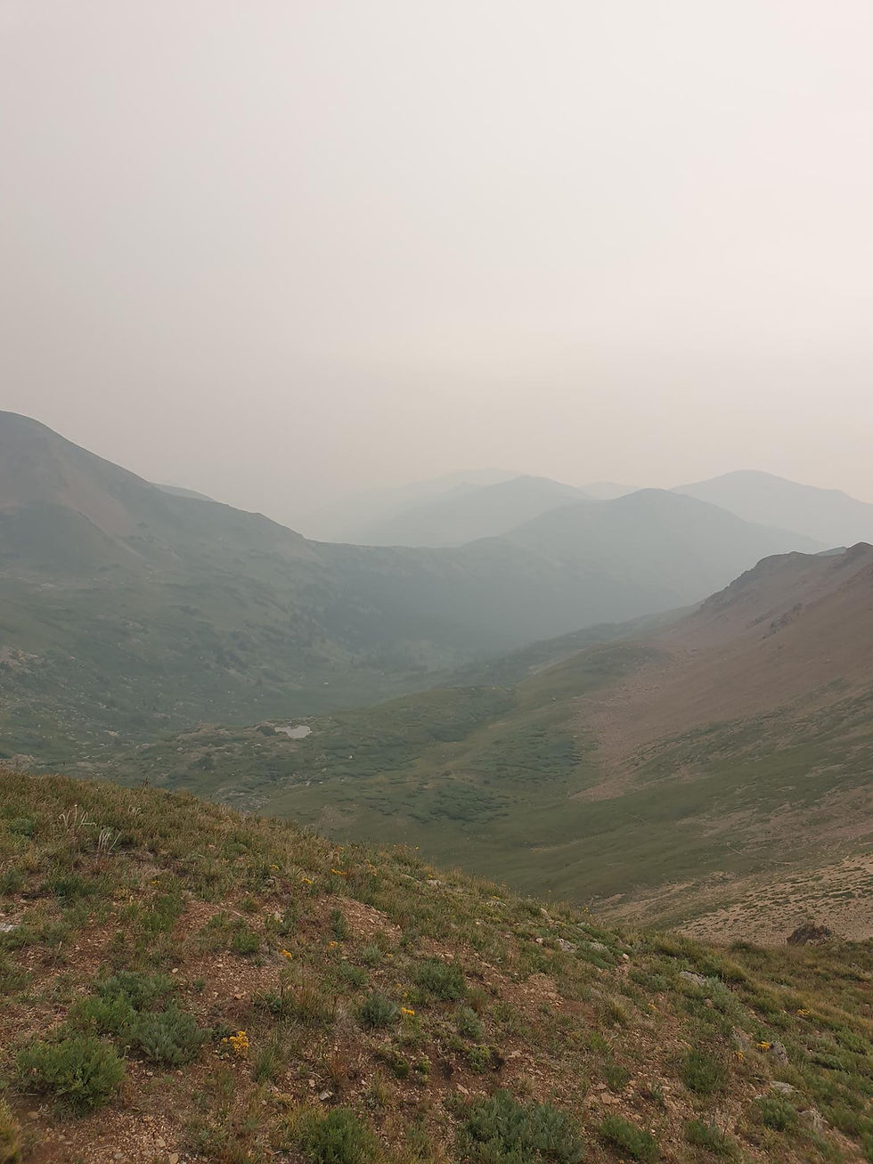 A smoky day on mt. Pettingell