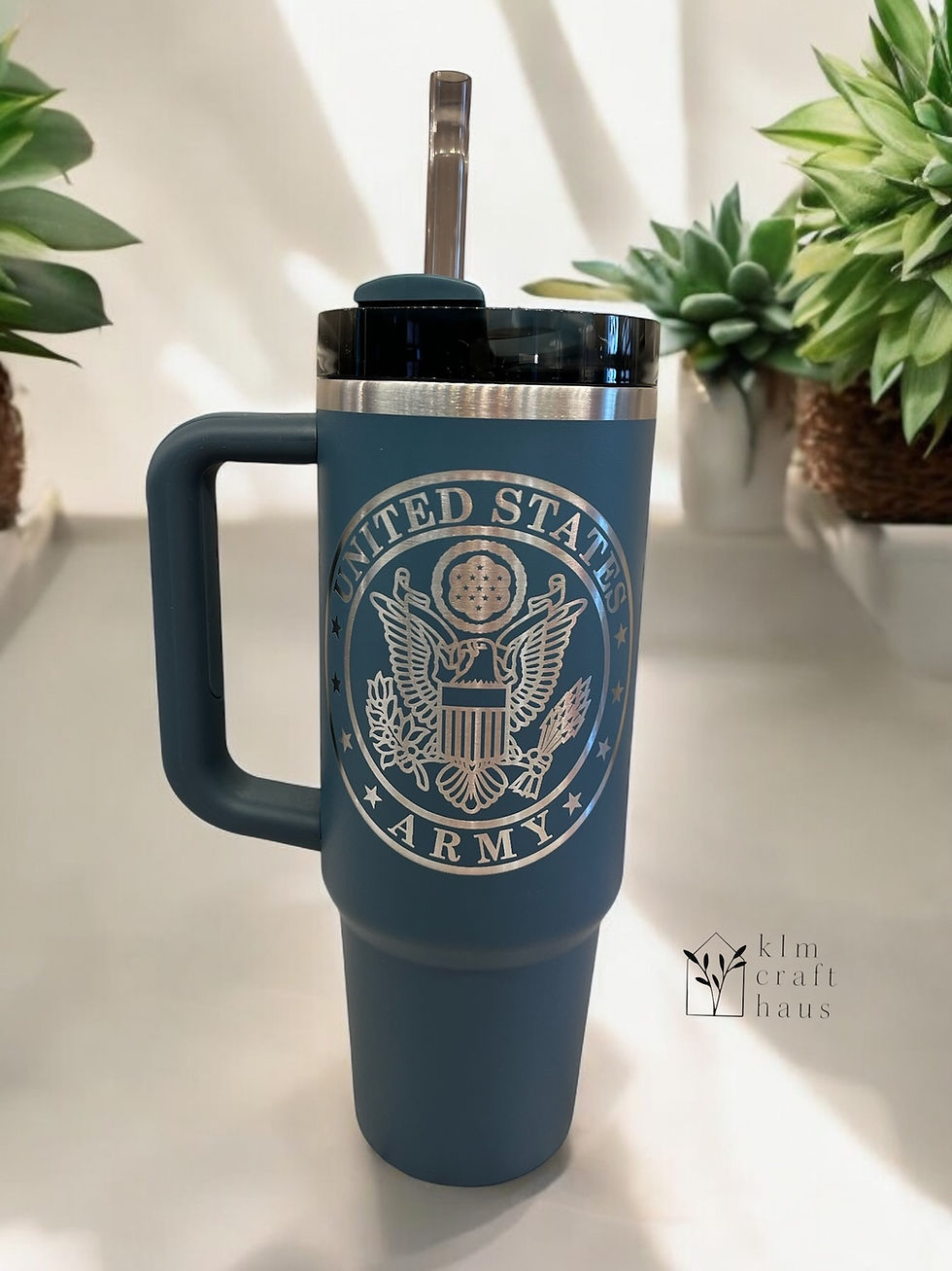 Custom engraved Military Army Stanley Quencher 2.0 video