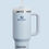 Thumbnail: Glacier colored Stanley featuring a removable straw with a lid and handle