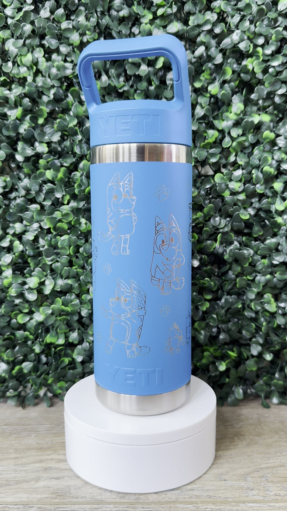 Heeler Dog Bluey themed 18oz Yeti Rambler engraved video