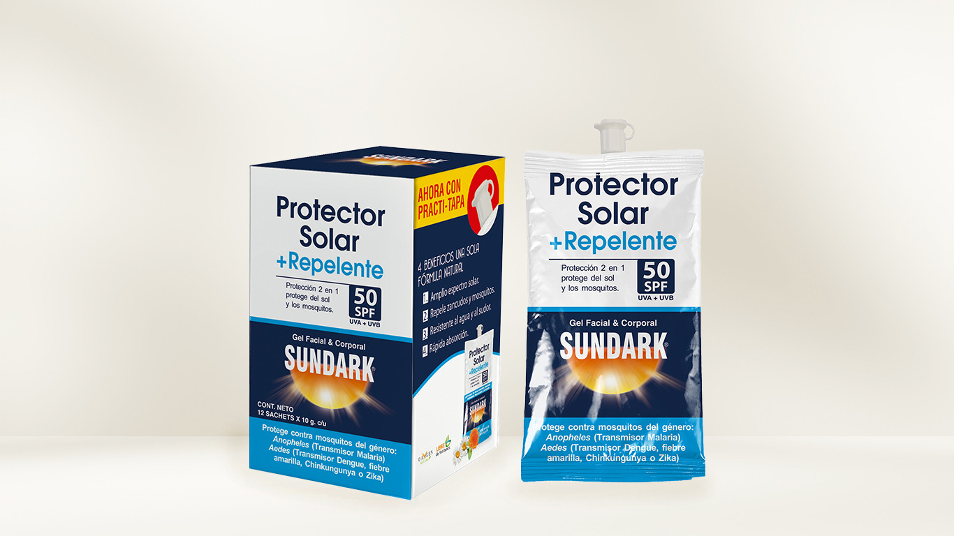 Protector solar + repelente