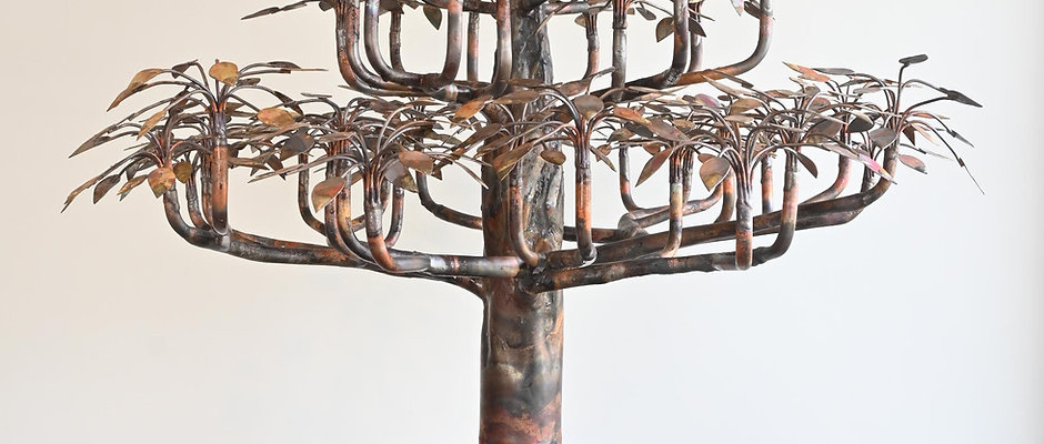 Copper bonsai tree large