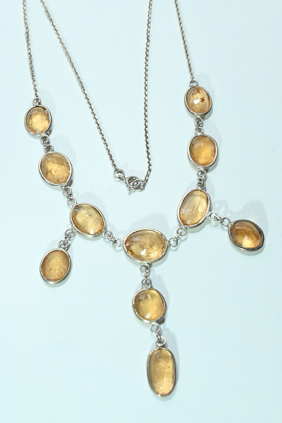 Miniatura: Collar de citrino y plata