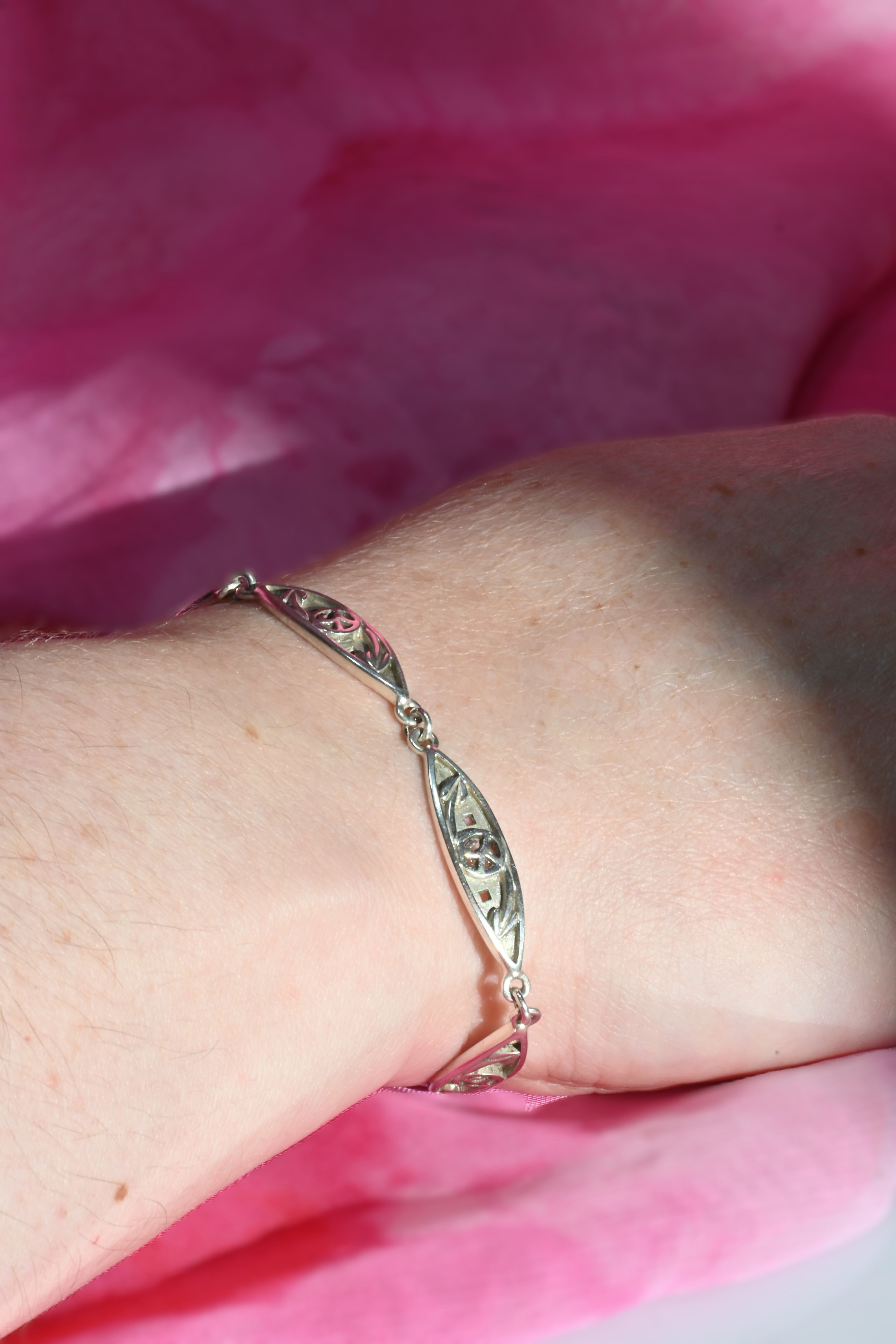 Bracelet vintage en argent sterling