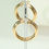 Thumbnail: 9 carat gold hoop earrings 5.4 grams