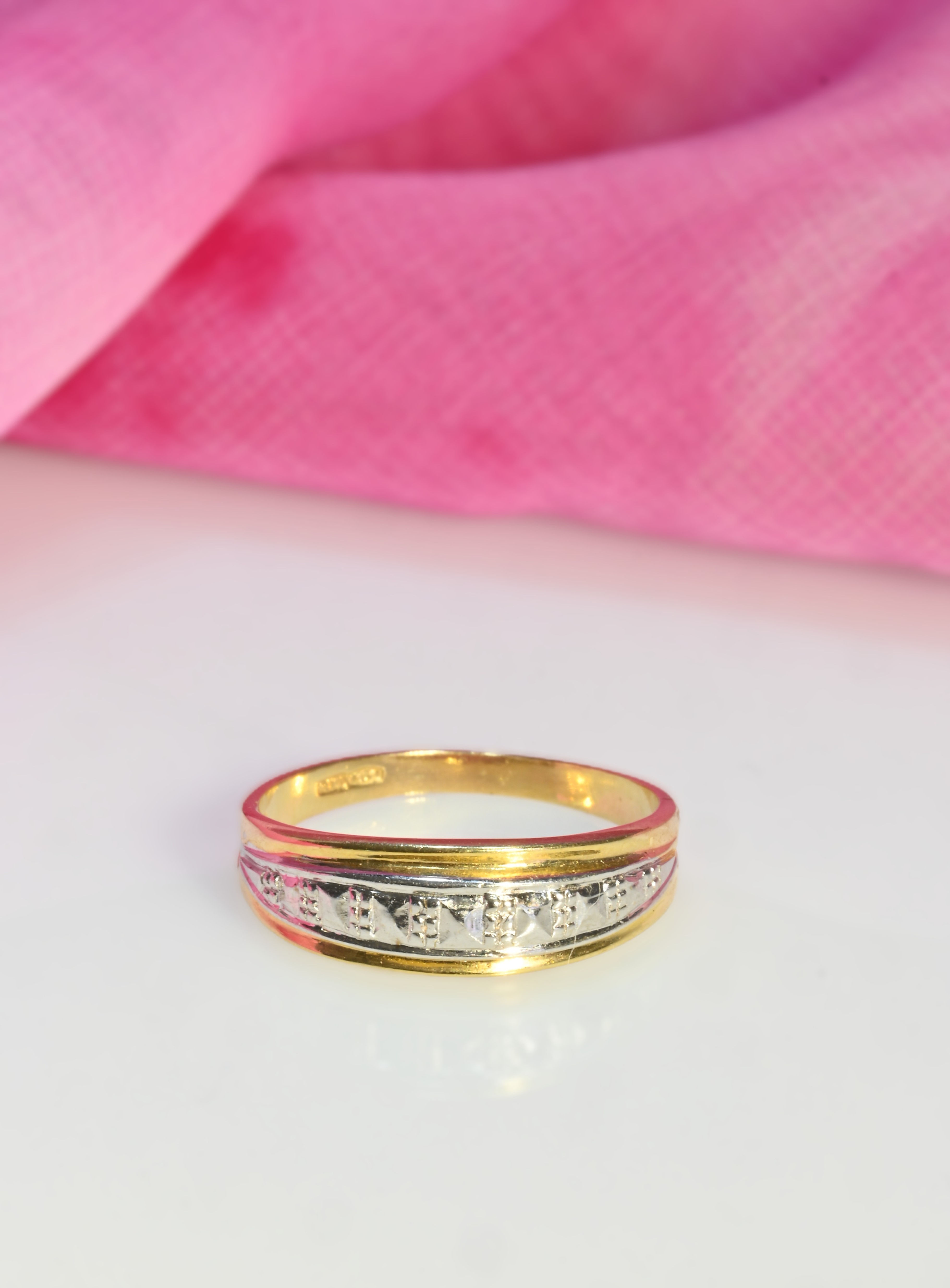 Bague vintage en or 14 carats, taille US 6 UK L1/2