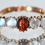 Thumbnail: Victorian Moonstone and garnet ring