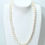 Thumbnail: Fresh water pearl necklace 9mm pearls 925 silver clasp 20"