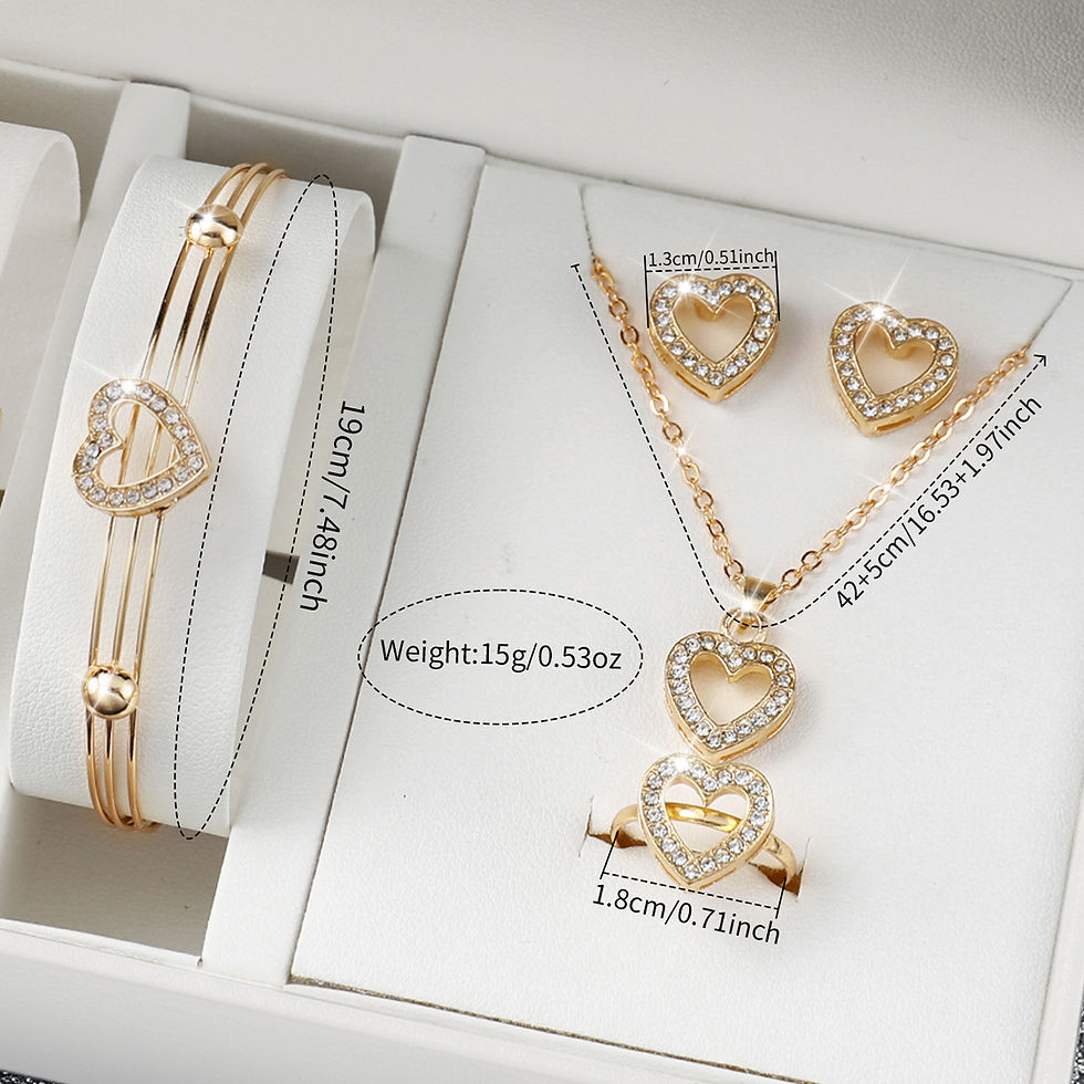 Thumbnail: Royal Luxe Butterfly Jewellery & Watch Gift Set – Gold Necklace, Bracelet, Earri