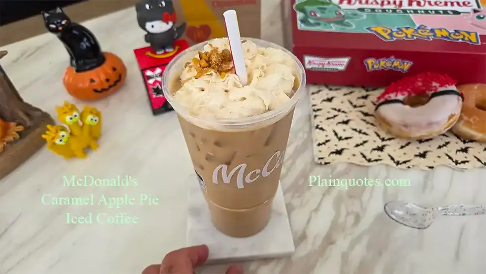 McDonald's Caramel Apple Pie Iced Coffee