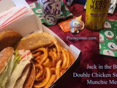 Jack in the Box Double Chicken Supreme Munchie Meal with Jibbi