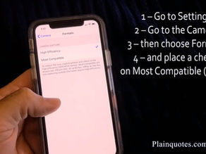 save pictures as JPEG instead of HEIC on the iPhone