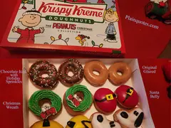 Krispy Kreme The Peanuts Christmas Collection Doughnuts
