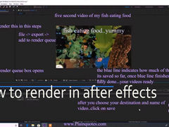 how to render in after effects
