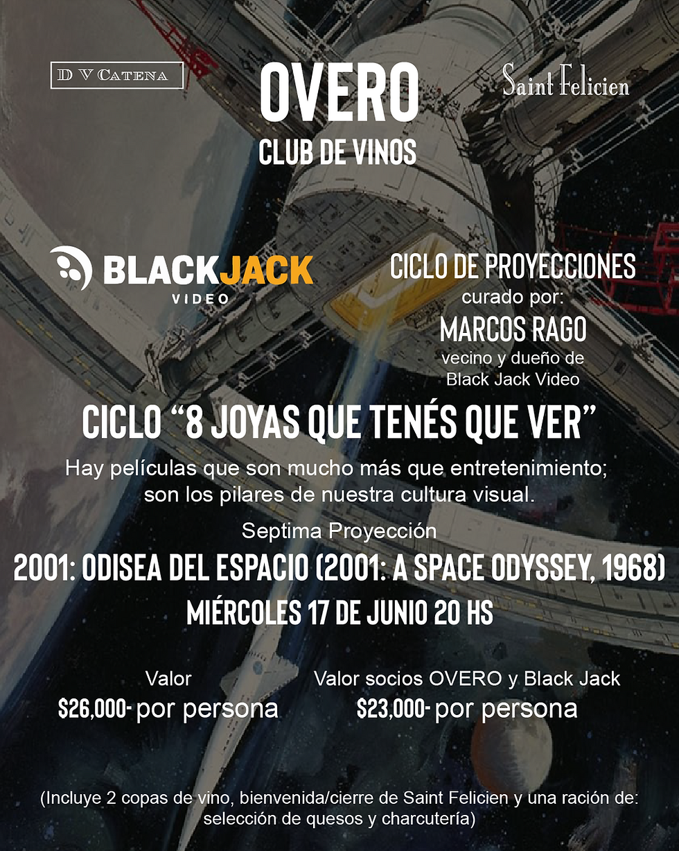 17/06 - Ciclo de cine "8 joyas que tenés que ver" - "2001: odisea del espacio" (2001: a Space Odyssey) (1968)